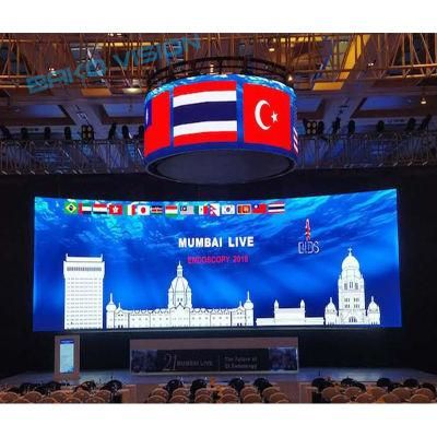 P2.97 Indoor Stage Events Hire SMD High Resolution LED Display Die Casting Aluminum Tool Free