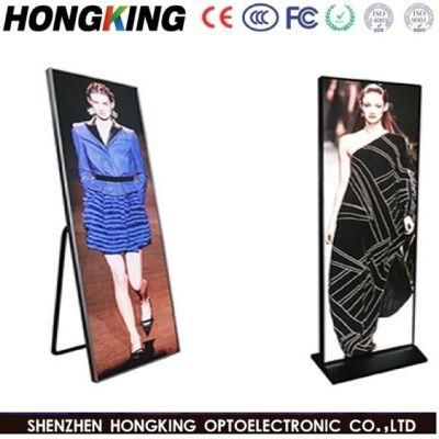 High Resolution Indoor Standing LED Poster Screen