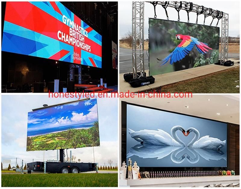 Whole Price P3.91 Indoor and Outdoor LED Screen Panel Rental LED Display Screen P3.91 P4.81 Outdoor Waterproof LED Display Board