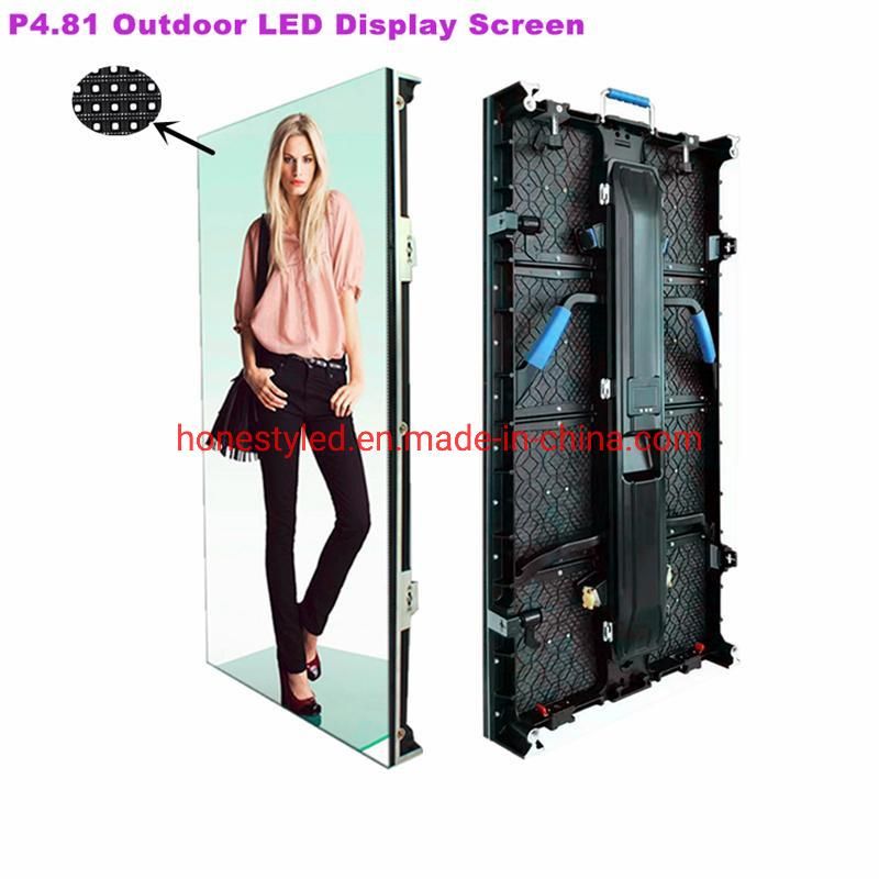 Wedding Party LED Wall P4.81 Waterproof SMD LED Screen Panel LED TV Full Color LED Display Cabinets for Concert