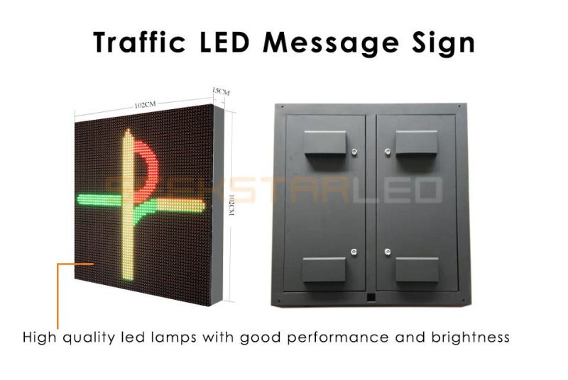 Waterproof Traffic Guidance Vms P16 LED Display Message Sign P16