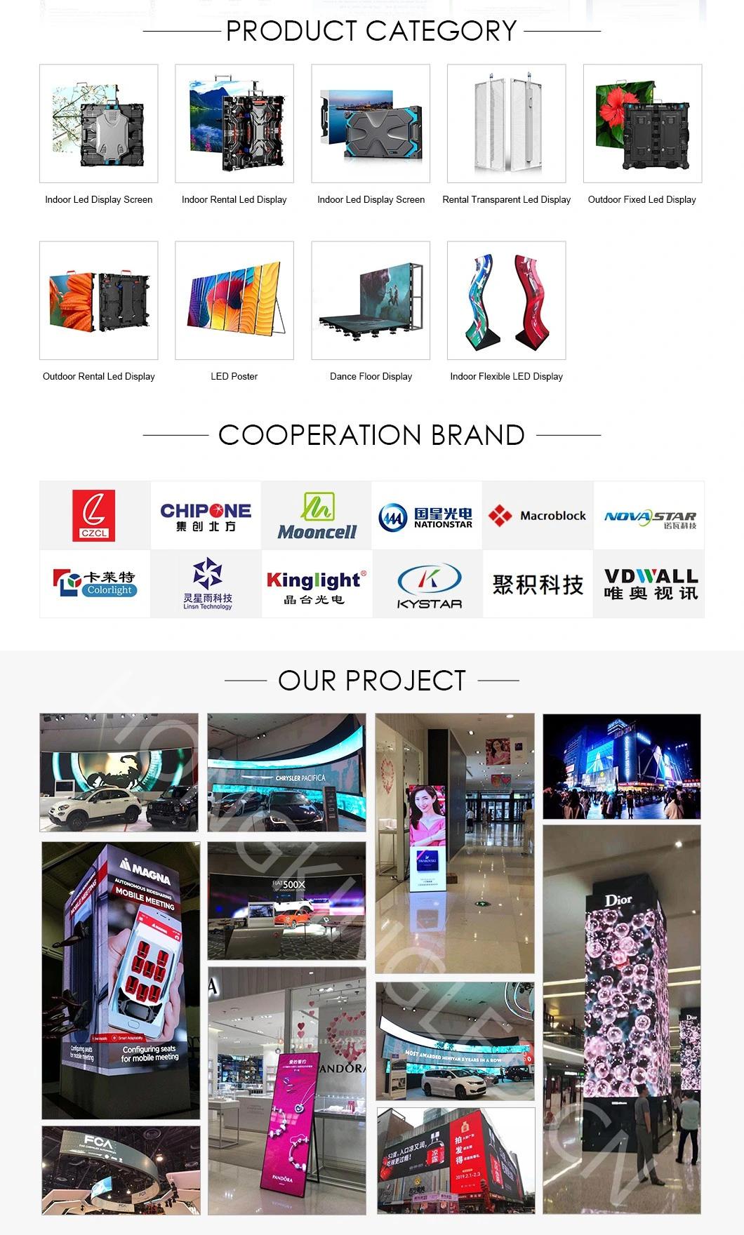 High Brightness Advertising P3.91-7.8 Transparent LED Screen