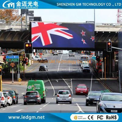 Super Quality Outdoor Full Waterproof 8000 CD LED Display Screen with Post Ads