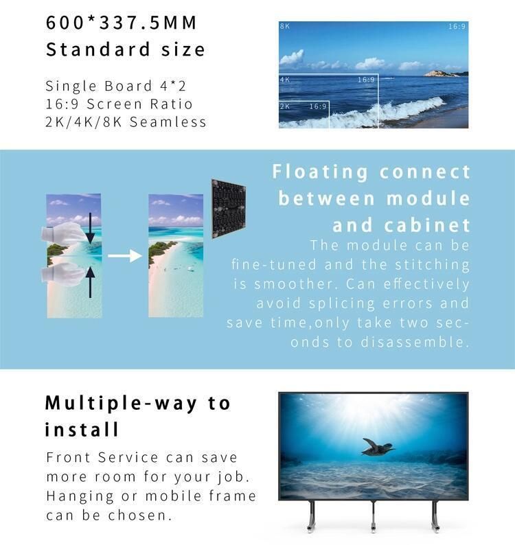 New Design Small Pitch COB P0.9/P1.25 Indoor Advertising LED Display