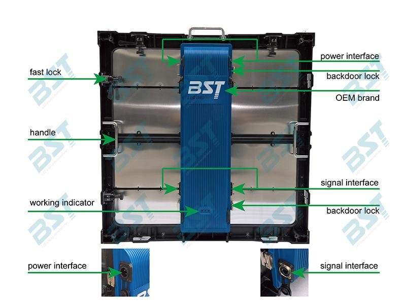 Taiwan Epistar LEDs P6.67mm Outdoor Full Color LED Video Wall Panel with Mbi5124 Drive IC