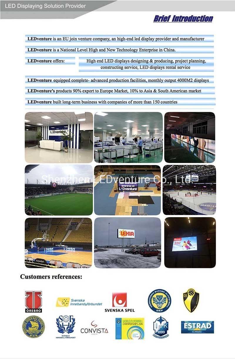 Outdoor Waterproof P10 Full Color Football Basketball Ice Stadium Sport Perimeter LED Screen Display