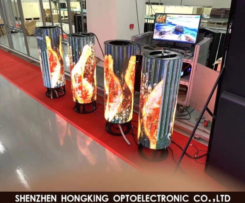 P4 Round Triangle LED Display Screen Sign for Advertising