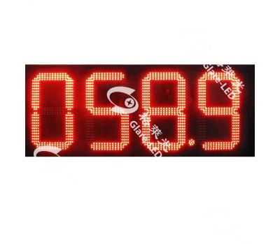 12 Inch Red 888.8 Gas Station Panel LED Gas Price Sign