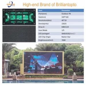 2016 Hot Sales P8 Full Color Outdoor LED Billboards