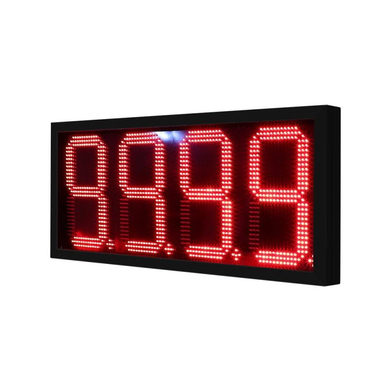 Red/Green/Yellow/White Digit 8888 Outdoor Waterproof Gas Price LED Sign