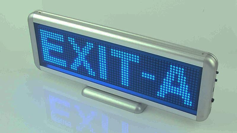 Blue Color Desk LED Moving Sign 16X64