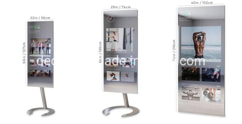 Dedi 43 Inch Touch Screen Magic Smart Mirror Display with Android OS for Smart Home & Buplic Washroom Use