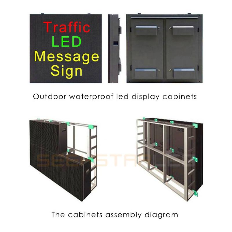 Traffic Variable Message Signs LED Display P16 with DIP Lamp Brightness Vms