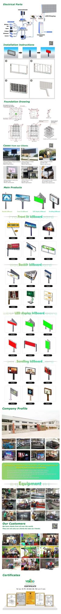 Outdoor Billboard Advertising Display P10 Full Color LED Screen