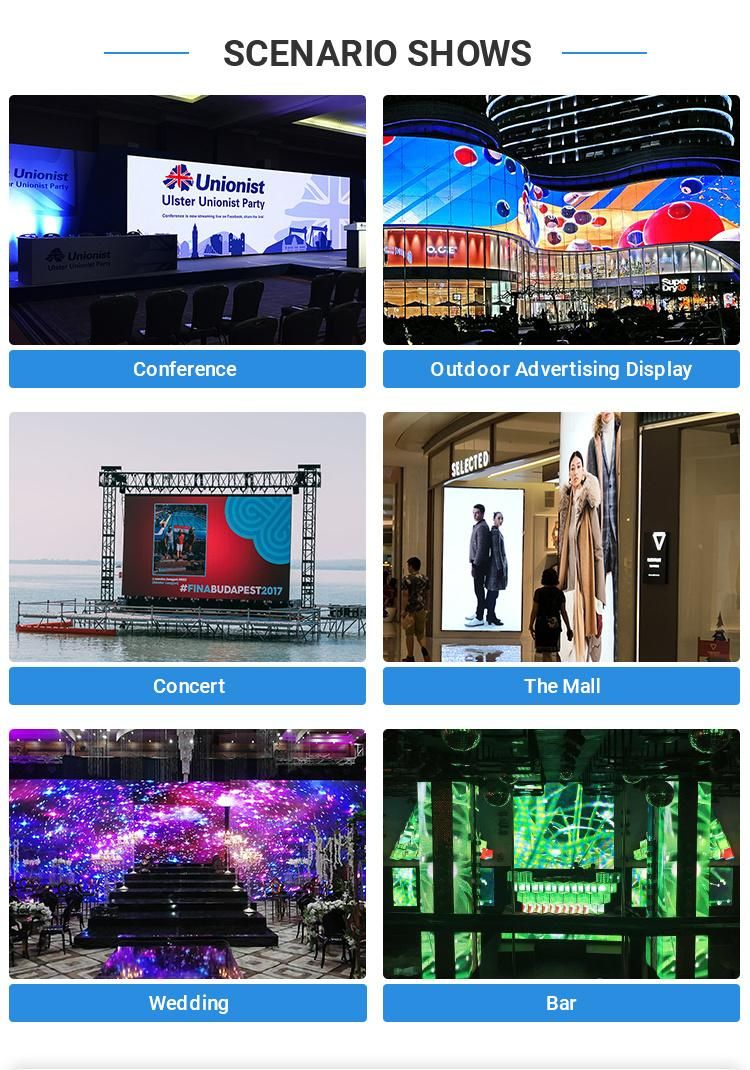 Indoor P2.5 LED Display Die-Casting Aluminum LED Wall Screen