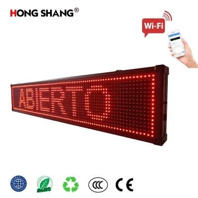 Indoor P10 Single Red Advertising Mobile Display, Car LED Signage