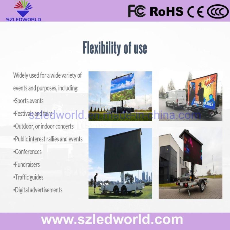 P5 Outdoor Energy Saving Trailer LED Display Screen for Advertising