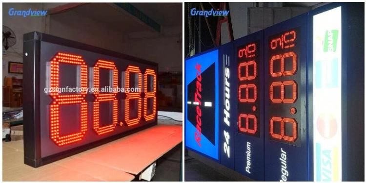 Wholesale 10, 12 Inches Red Green White 8888 LED Digital Price Signs LED Display