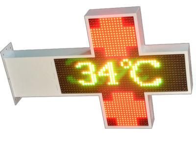 P10 Outdoor Double Side SMD Full Color LED Display Pharmacy Cross LED Sign