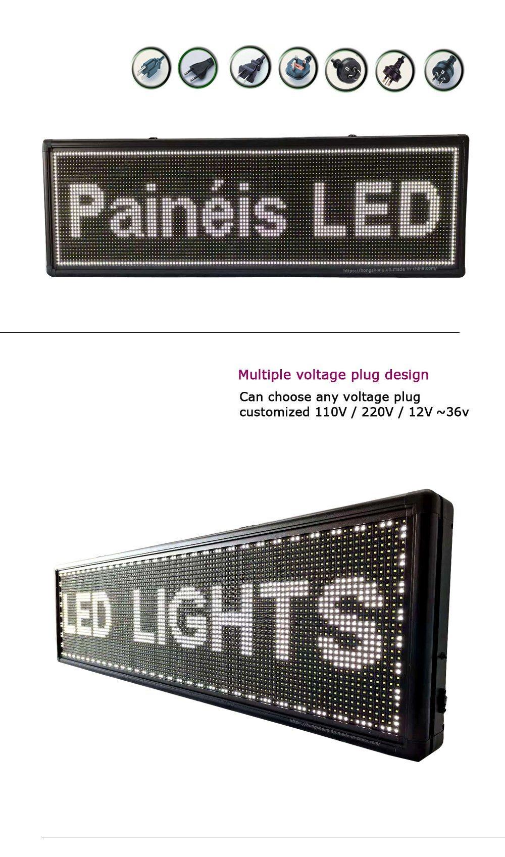 Outdoor Waterproof White Color Advertising Text Board Screen LED Display