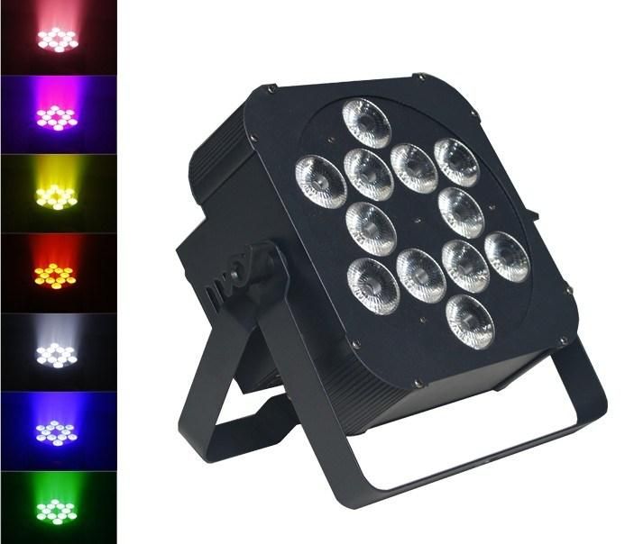 Indoor Party Lights Battery PAR 12X18W RGBWA UV 6 in 1 Wireless DMX Control Lights