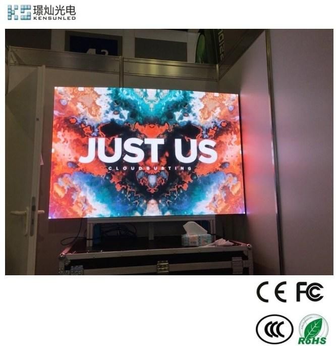 Shenzhen Ks P1.86 Indoor LED TV All-in-One 2.56mx1.44m Moving LED Screen for Conference