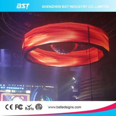 Best Price P5 Full Color Indoor Curved LED Display Screen for Night Club---8
