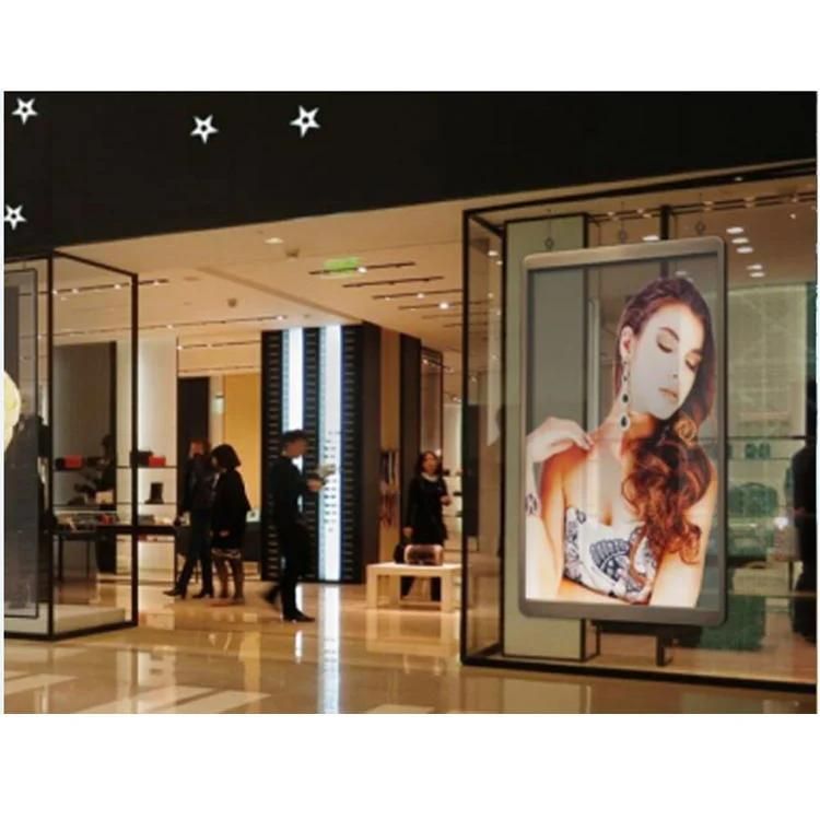 2mx1m Indoor LED Display Face to Street LED Poster Transparent Sign