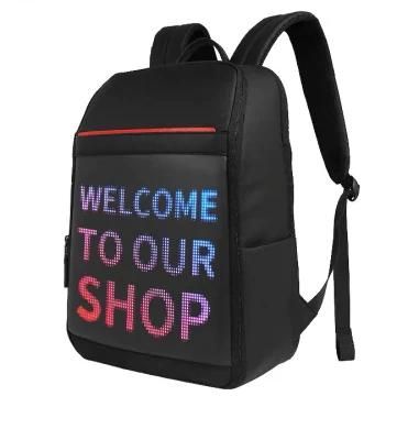 WiFi Customize Mobile Power Supply Light P3.75 Screen Waterproof Smart LED Backpack Bag Screen