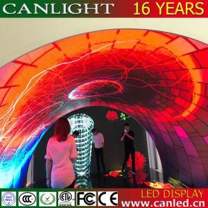 Creative Cylinder Curved LED Display Screen Sign for Bar and Pub and Backdrop Stage Background