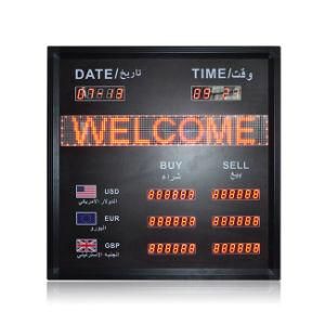 Professional Exchange Panel 0.8 Inch Exchange Rate Board Bank Rate Digital Display