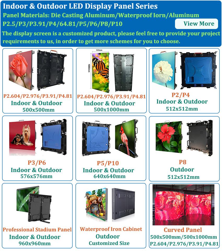 High Brightness P10 (P4 P5 P6 P8mm) SMD Full Color Outdoor Advertising LED Screen