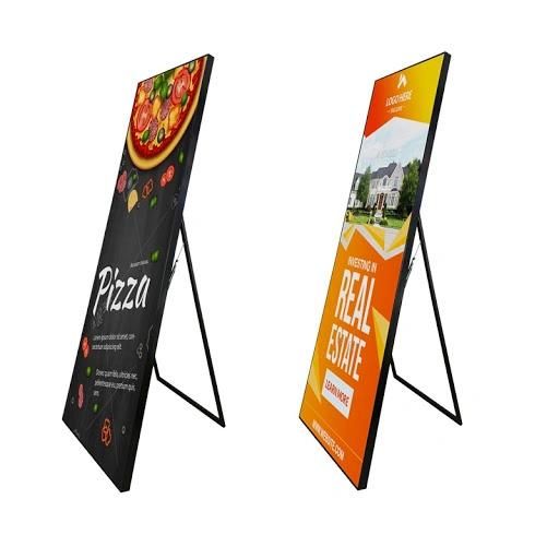P4 Mirror Stand Poster LED Screen 768X1920 Indoor Full Color LED Display