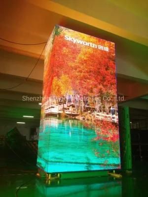 High Resolution Customized Seamless P2.5 Pillar Cube LED Display