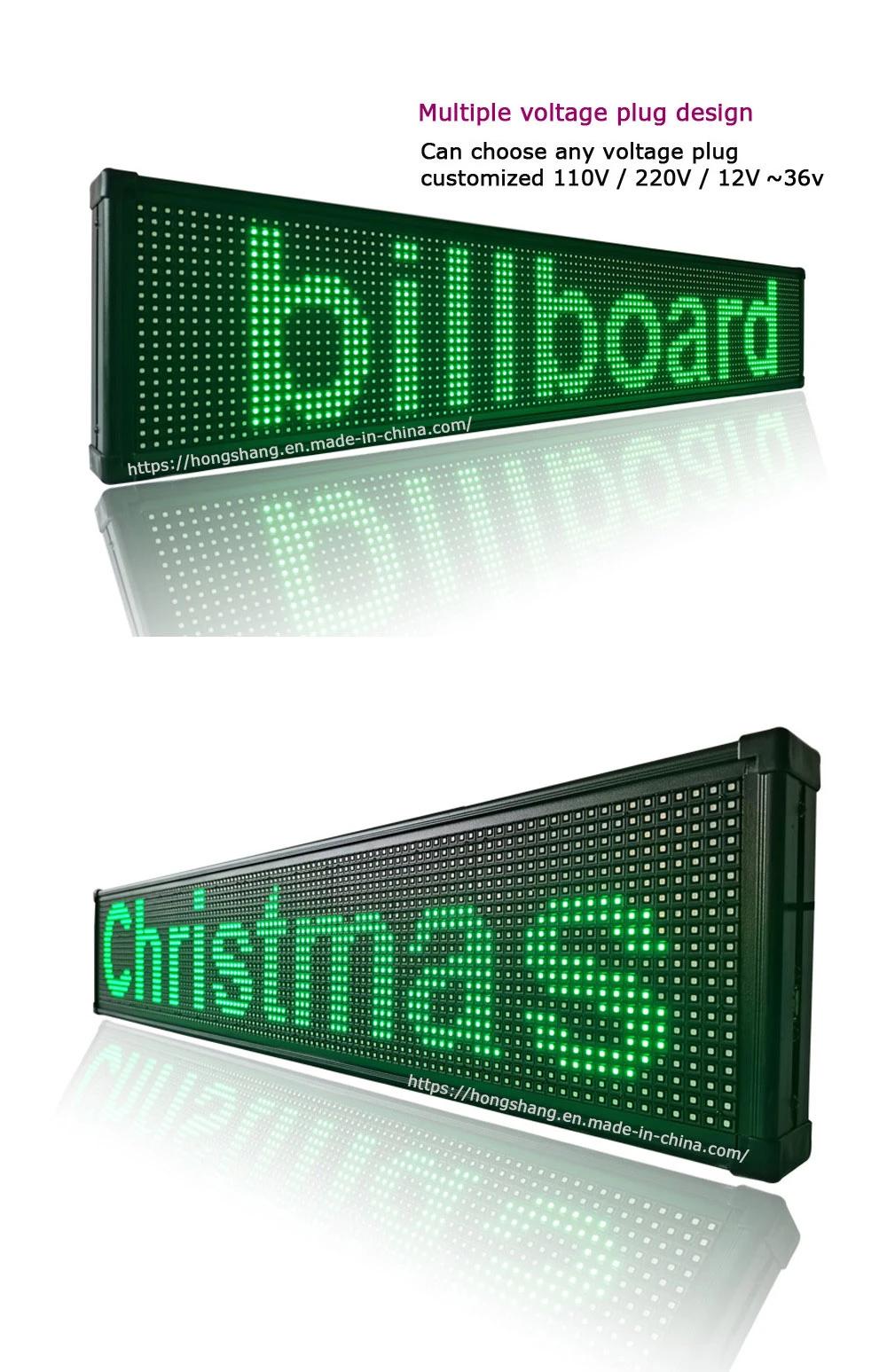P10 Semi-Outdoor LED Advertising Alphabet Screen for Commercial Promotion