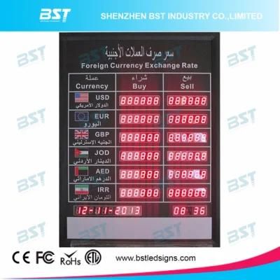 Arabic 1&quot; Red Digit Indoor LED Exchange Rate Sign