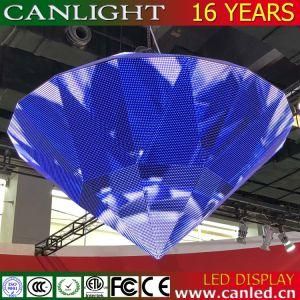 Special Shape Curved Flexible Ceiling LED Display Screen Video Wall for Bar and Hotel and Stage
