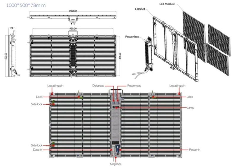 P3.9/P2.9 Transparent LED Display Screen for Shopping Mall