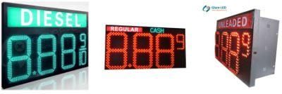 Outdoor Single Color 8888 4 Digital LED Gas Price Sign
