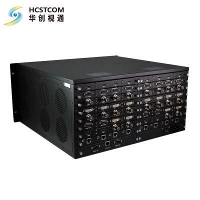 SDI HDMI DVI VGA Fiber Hdbaset Seamless Hybrid Video Matrix Switcher with Touch Screen