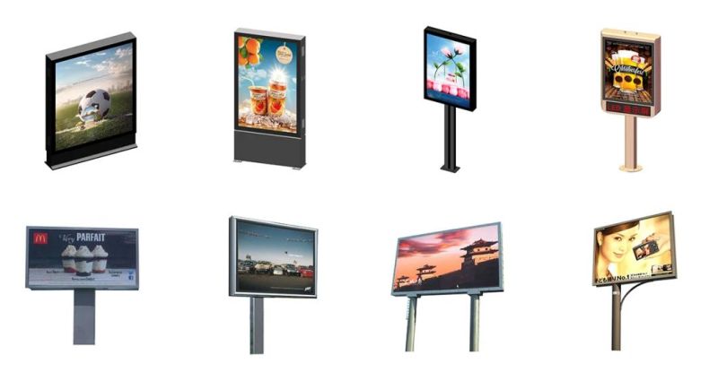 Double Side Outdoor Advertising Mupi LED Display Screen Light Box