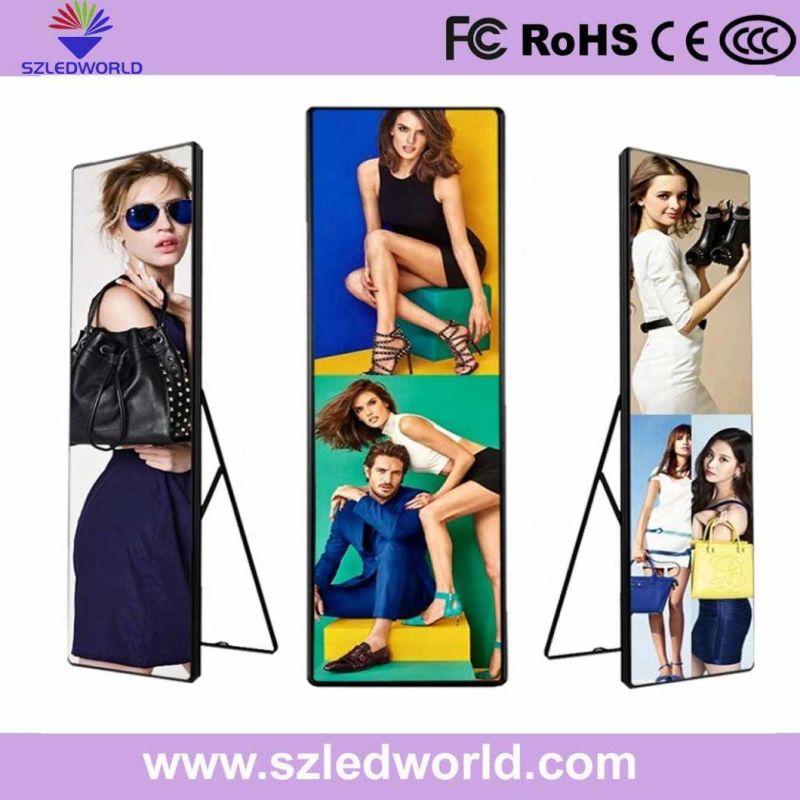 Customized Outdoor/Indoor LED Poster Display for Advertising, P3, P2.5