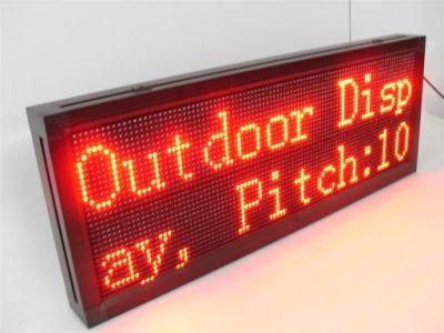 P10 Red Color Outdoor LED Message Sign