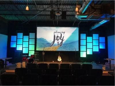 Church Stage Events Rental LED Indoor Displays Screen Panels Video Wall for Show, Concert, Party Backdrop