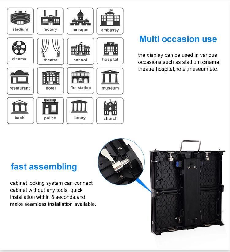 Super Light Outdoor Indoor Display Screen/ Video LED Display for Stage Rental (500X500mm 500X1000mm Panel)