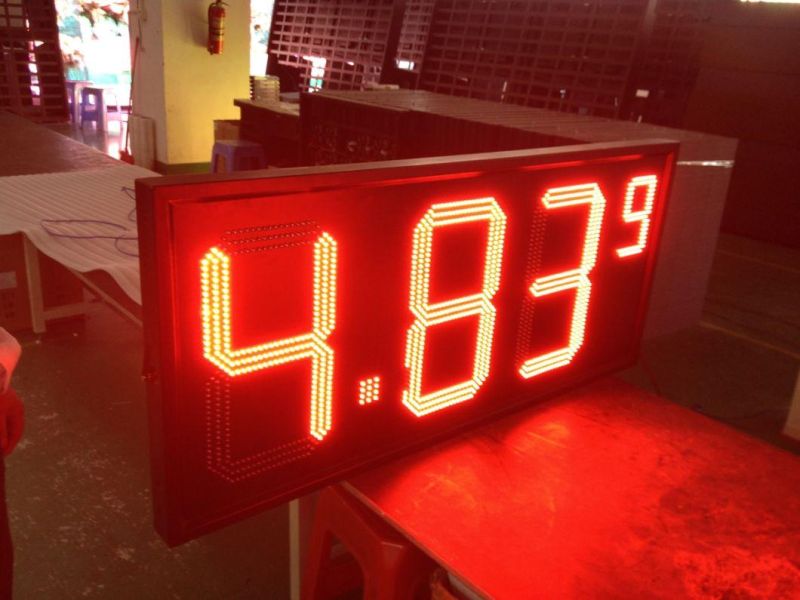 High Brightness 8/12/16/24 Inch Dual Color LED Gas Price Sign