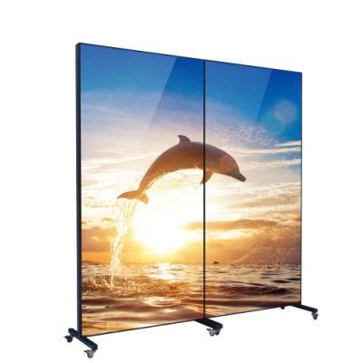 Topled Floor Stand Portable Moving P5/P4/P3/P2.5 LED Digital Poster Bar Display for Advertising Video Advertising Wedding, Outdoor/ Indoor