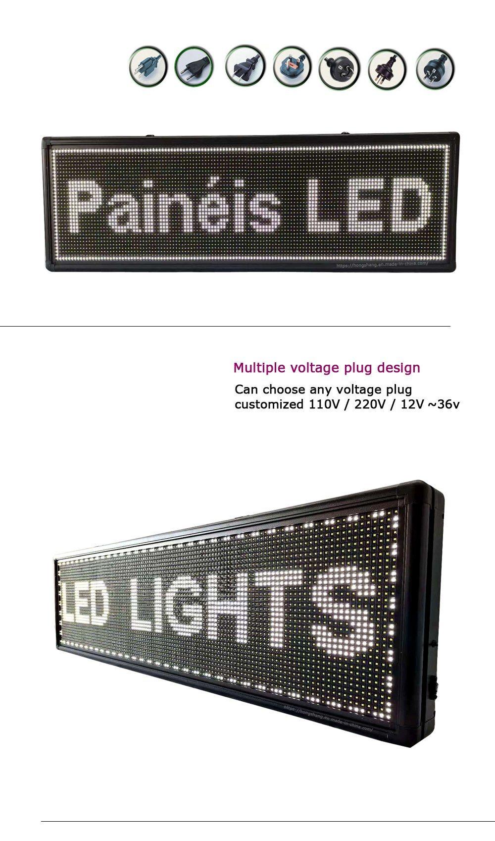 White Color Outdoor Waterproof LED Module Advertising Text LED Screens