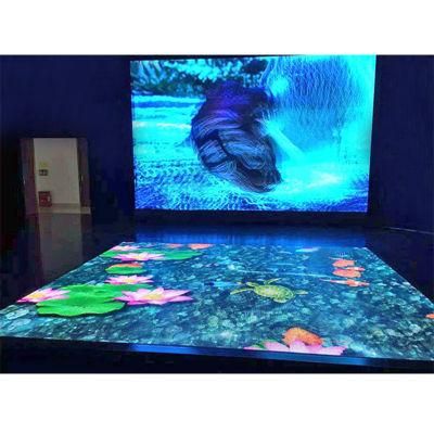 500mmx500mm P4.81 LED Floor Panel with PC Cover 3500nits Brightness