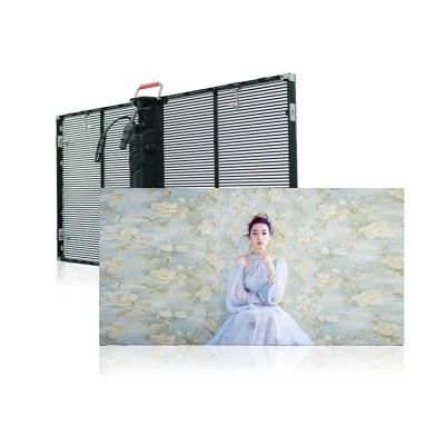 HD Advertising Ultra Thin Glass LED Wall Panel Transparent Display